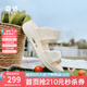 森達(dá)涼鞋女款2025夏季新款商場(chǎng)同款時(shí)尚厚底外穿拖鞋XMJ01BT5 米白 38