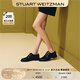 STUART WEITZMAN/SW MRSPATS秋冬黑色珍珠粗跟牛皮革樂(lè )福鞋女鞋真皮