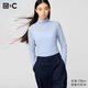優(yōu)衣庫女裝HEATTECH混紡高領(lǐng)T恤/長(cháng)袖保暖衣秋衣478954 61 水藍色 XL /165/92