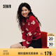 森馬（Semir）[商場同款]迪士尼米奇紅色毛衣女25年絞花寬松針織衫101125107004