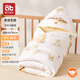 愛(ài)貝迪拉嬰兒包被初生寶寶純棉a類(lèi)新生兒抱被秋冬加厚包單產(chǎn)房必備四季款 暖姜&智能恒溫【深冬加厚脫膽 0~10°C適用】奇跡花園 90*90cm
