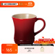 酷彩（Le Creuset） 炻瓷400毫升馬克杯子咖啡早餐辦公家用茶水杯麥片早餐杯陶瓷歐式 400ml馬克杯紅色