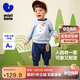 迷你巴拉男童女童長(cháng)袖套裝秋寶寶入園不易變形衛衣長(cháng)褲兩件套新品