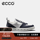 愛(ài)步（ECCO）男士休閑鞋 撞色板鞋防水男鞋牛皮 街頭720 520814 海洋藍/白色52081453326 42