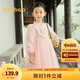 巴拉巴拉童裝女童裙子秋裝新中式國風(fēng)甜美寶寶大童連衣裙 夢幻粉61315 120cm