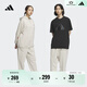 adidas情侶款加絨加厚直筒束腳運動(dòng)褲男女秋冬阿迪達斯官方輕運動(dòng)   礬土棕   S