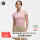 lululemon丨All It Takes女士運動(dòng) T恤 *羅紋Nulu? LW3GV0S 朦朧粉 M /8