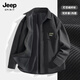 JEEP SPIRIT吉普襯衣男2025新款秋冬款加絨加厚男士襯衫燈芯絨保暖外套男款