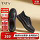 他她TATA英倫商務(wù)休閑皮鞋男季VXQ01CM3 黑色 40