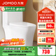 九牧（JOMOO）馬桶 家用虹吸式馬桶大沖力節水坐便器 防臭瞬沖 易潔抗菌馬桶 易潔無(wú)棱-雙旋暴風(fēng)沖11396-305坑