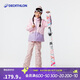 迪卡儂兒童輕薄棉服冬裝加厚棉衣外套KIDK粉色14歲-4663982