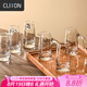 CLITON白酒杯分酒器 倒酒器家用帶刻度分酒壺小酒盅100ml 白酒壺6只套裝
