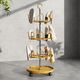 艾奇益鞋架晾鞋曬鞋架家用陽(yáng)臺落地式架子旋轉多層鞋架工廠(chǎng)批發(fā)網(wǎng)紅神器 三層×金色【帶萬(wàn)向輪】