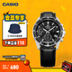 卡西歐（CASIO） EDIFICE EFV-540商務時尚男士表 通勤百搭石英男士手表 EFV-540L-1AVUPR100米防水
