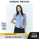 UR2025夏季新款女裝時(shí)尚撞色格紋收腰系帶開(kāi)襟襯衫UYY250043 藍色格子 XS