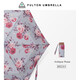富爾頓（FULTON）聯(lián)名CathKidston遮陽(yáng)防曬五折傘超輕便攜晴雨兩用傘折疊傘新款Antique Rose