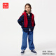 優(yōu)衣庫童裝男童女童牛仔保暖束腳褲水洗產(chǎn)品長(cháng)褲加絨褲子480327 65 寶藍色 150