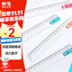 晨光（M&G）文具齊思鈞推薦款耷拉兔波浪邊尺子小學(xué)生直尺20cm文具考試專(zhuān)用 顏色隨機單個(gè)裝ARL96128中考高考