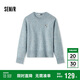 森馬（Semir）史努比系列毛衣女冬彩點含羊毛插肩袖繡花圓領(lǐng)套頭衫101724107025
