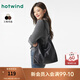 熱風(fēng)（Hotwind）秋季新款女士肩帶綁結(jié)軟包單肩包時(shí)尚百搭通勤女包包潮 01黑色（B66W4301） F
