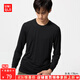 優(yōu)衣庫【驚喜價(jià)】男裝HEATTECH圓領(lǐng)T恤9分袖保暖衣秋衣內衣479428 479428/09黑色 L