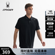 SPYDER春夏新品男子TRAINING涼感休閑商務(wù)立領(lǐng)POLO衫短袖T恤25ES463M 黑色 L