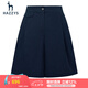 哈吉斯（HAZZYS）女裝 夏季款顯瘦褲子日常通勤休閑短褲女ACDSP03BP52 藏青色NV 155/68A 36