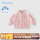 JELLYBABY[7A抗菌]女童外套兒童棒球服女孩夾克秋季新款可愛小童裝寶寶衣服 粉色 130 CM