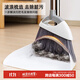 愛麗思（IRIS） 掃把簸箕套裝組合家用軟毛魔術(shù)笤帚不粘毛發(fā)掃地掃帚神器愛麗絲 掃把簸箕套裝【灰色】加長款