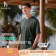 哈吉斯（HAZZYS）男裝 夏季【液氨工藝】華夫格棉彈短袖T恤男ASTZE0CBX83 深灰色CC L （175/96A 48）