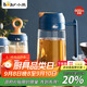小熊（Bear）油壺廚房 油瓶油罐調料瓶玻璃油瓶醬油瓶自動(dòng)開(kāi)合不掛油 600ml 