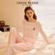 TEENIE WEENIE小熊睡衣女2025年新款秋冬莫代爾長(zhǎng)袖休閑家居服套裝 粉色條紋 【旅行家小熊|套頭】女|長(zhǎng)袖長(zhǎng)褲 M
