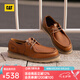 CAT卡特休閑皮鞋男鞋經(jīng)典荔枝紋皮復(fù)古單鞋25春新品P725917O1EMC36 棕色 41
