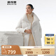 波司登（BOSIDENG）【斷碼清倉】奧萊專(zhuān)供鵝絨羽絨服女加厚翻領(lǐng)中長(cháng)款時(shí)尚百搭外套 藝術(shù)提花白9X66 S 160/84A