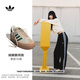 adidas胡麟鵬同款T頭鞋 GAZELLE BOLD厚底增高板鞋阿迪達斯三葉草 乳白/深綠/棕褐色 36.5 (225mm)