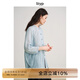 旅途原品ltyp 100%苧麻海風(fēng)防曬襯衫 秋季休閑文藝百搭襯衣外套女 湖藍(lán)色 M