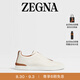 ZEGNA杰尼亞男鞋米白色鹿皮TripleStitch?低幫奢華休閑鞋 米白色 41 (7)