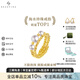 BEAUFINA珠寶 不限指圍18k金Akoya海水珍珠彈簧戒指小眾設計手飾簡(jiǎn)約時(shí)尚 海水5-5.5mm/珍珠戒指（3顆）