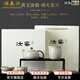 瀾春江青花汝窯茶具套裝米黃陶瓷蓋碗泡茶壺茶杯輕奢功夫茶具高檔禮盒裝 米黃汝窯西施壺10頭套裝 純色 【高檔禮盒裝】