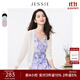 JESSIE簡(jiǎn)約V領(lǐng)七分袖單排扣針織空調開(kāi)衫春新款 白色 L