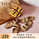 他她（TATA）女鞋勃肯拖2025夏季新款外穿拖鞋涼鞋女 焦糖可露麗 39