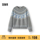 森馬（Semir）毛衣女冬小狗費爾島寬松插肩袖衣服2025俏皮軟糯毛衫109725107005