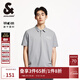 杰克·瓊斯（JACK&JONES）男裝25年速干POLO衫男士翻領(lǐng)短袖T恤夏季潮流寬松休閑戶(hù)外半袖 C39淺灰 常規 L
