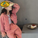 G.DUCKKIDS女童套裝秋裝2025新款洋氣時(shí)尚韓版春秋季大童兒童牛仔外套兩件套 粉色 150cm