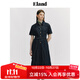 ELAND衣戀牛仔連衣裙女休閑通勤收腰純棉舒適長(zhǎng)裙子2025新款 深牛仔色(57)D/Indigo L 170