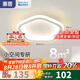 惠普陽臺燈走廊過道燈2025新款玄關(guān)入戶門廳燈簡約現(xiàn)代衣帽間小吸頂燈 33W 8㎡內(nèi)適用 -五角款三色光