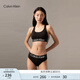 Calvin Klein內(nèi)衣【七夕禮物】女士美拉德ck無鋼圈輕運動交叉美背文胸QP3072O UB1-太空黑 M