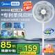 美的（Midea）【國家補(bǔ)貼】電風(fēng)扇風(fēng)扇落地扇七葉大風(fēng)量節(jié)能搖頭電扇家用風(fēng)扇柔風(fēng)輕音臥室立式桌面臺(tái)扇遙控定時(shí) 【升級(jí)大風(fēng)量】風(fēng)勁音輕 大扇葉落地扇 35CA