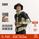 森馬（Semir）沖鋒衣男防風防雨騎行徒步登山服秋季連帽外套情侶款戶外夾克 綠灰色調(diào)00342 L