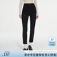 范思藍恩新復古回潮牛仔褲女冬2024新款長(cháng)褲顯瘦加絨彈力緊身小腳鉛筆褲 黑色 L